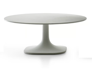 PUSHPAM - Round cement garden side table by B&B Italia Outdoor - view 2